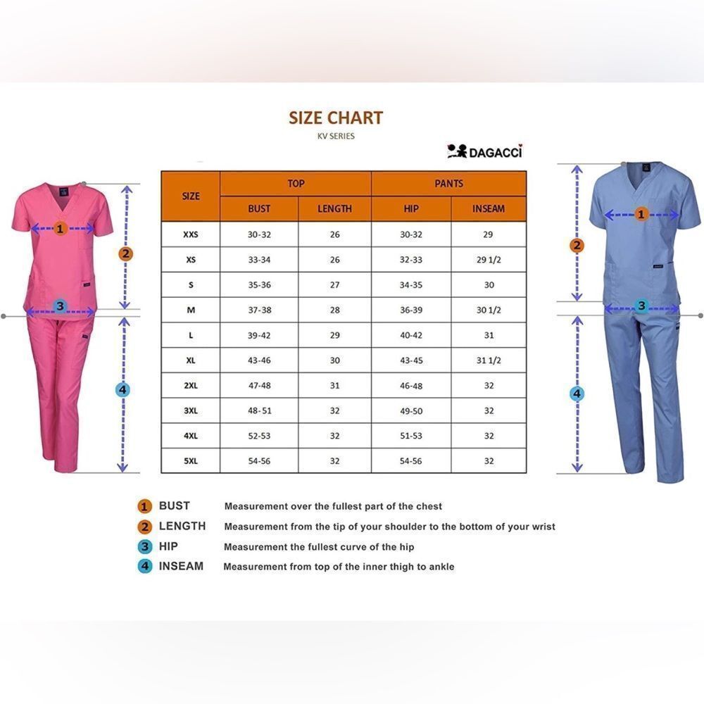 Dagacci Scrubs Set - Picture 3 of 3